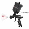 Intertool HVLP Black M-Diamond Air Spray Gun, Touch Up, 1.0 mm Air Cap, 250cc Cup PT08-0171